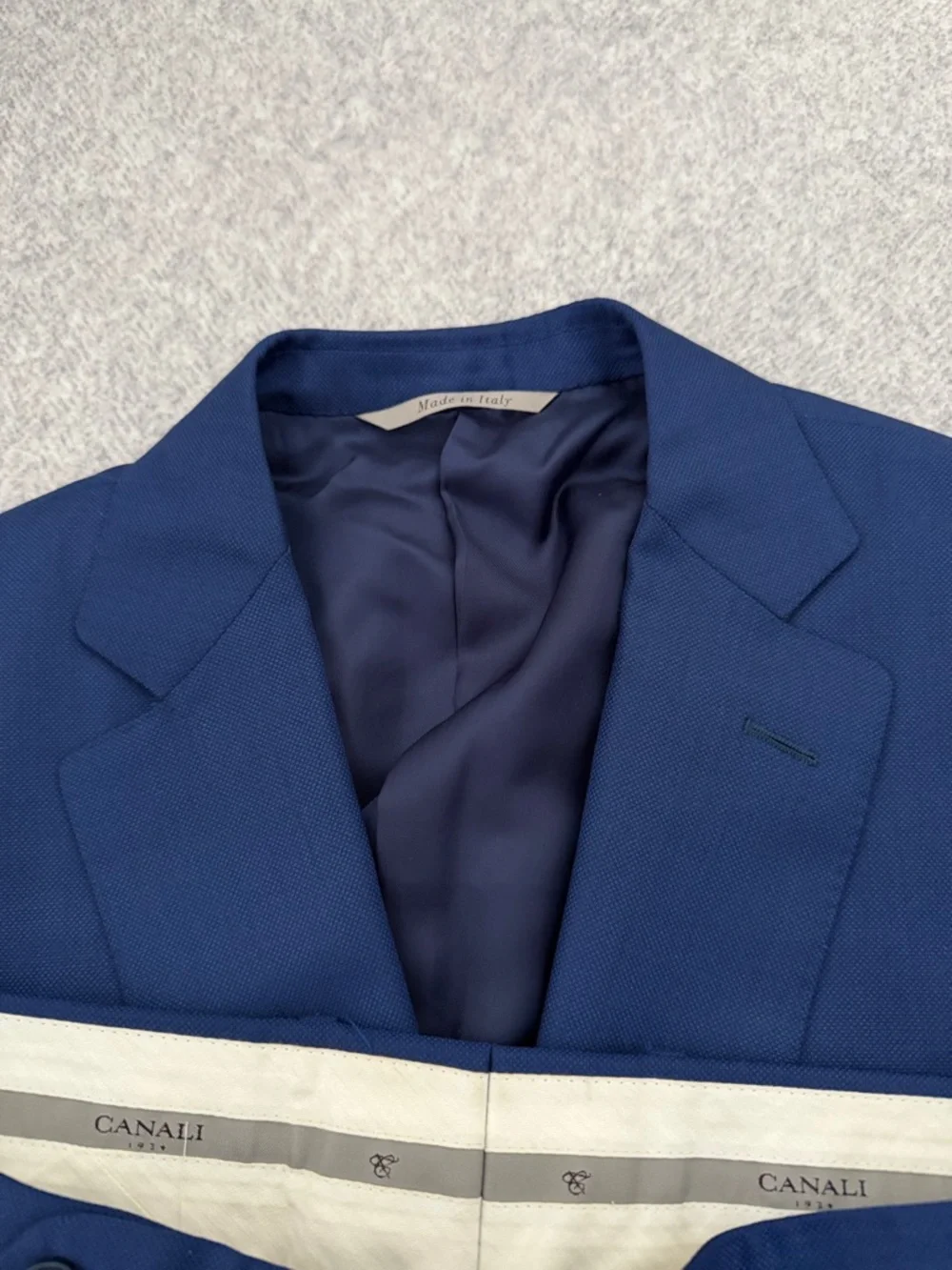 Canali Men's Deep Blue Two-Button Suit - Electric Blue